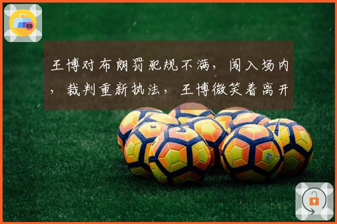 王博对布朗罚犯规不满，闯入场内，裁判重新执法，王博微笑着离开